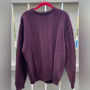 Oversized Burgundy Crewneck Sweater